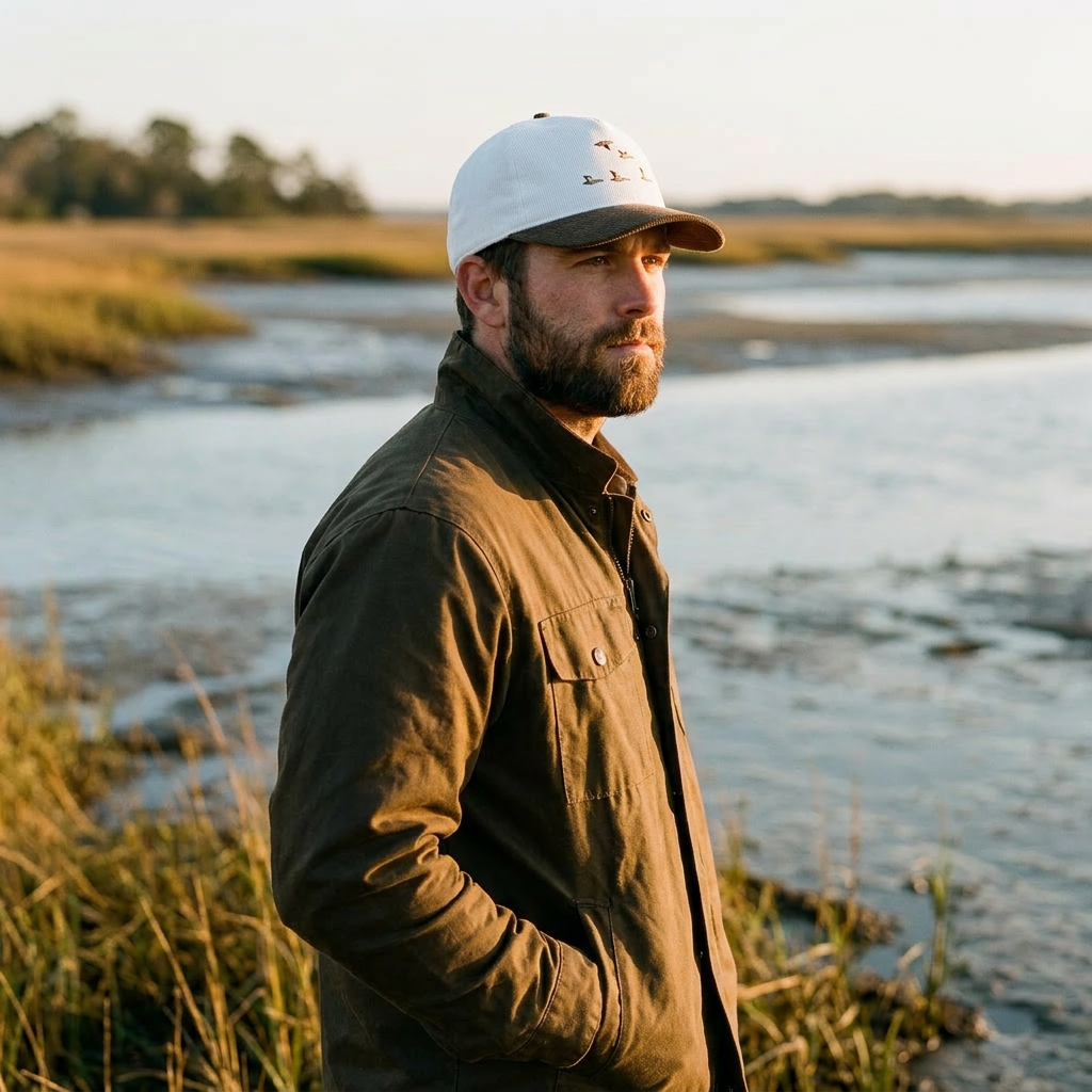 Mottled Duck Flight Cord Cap — waterfowl wildlife cap lifestyle | Shutter & Wing