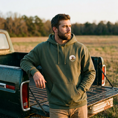Elk Bugling Heavyweight Hoodie — wildlife photography hoodie lifestyle | Shutter & Wing