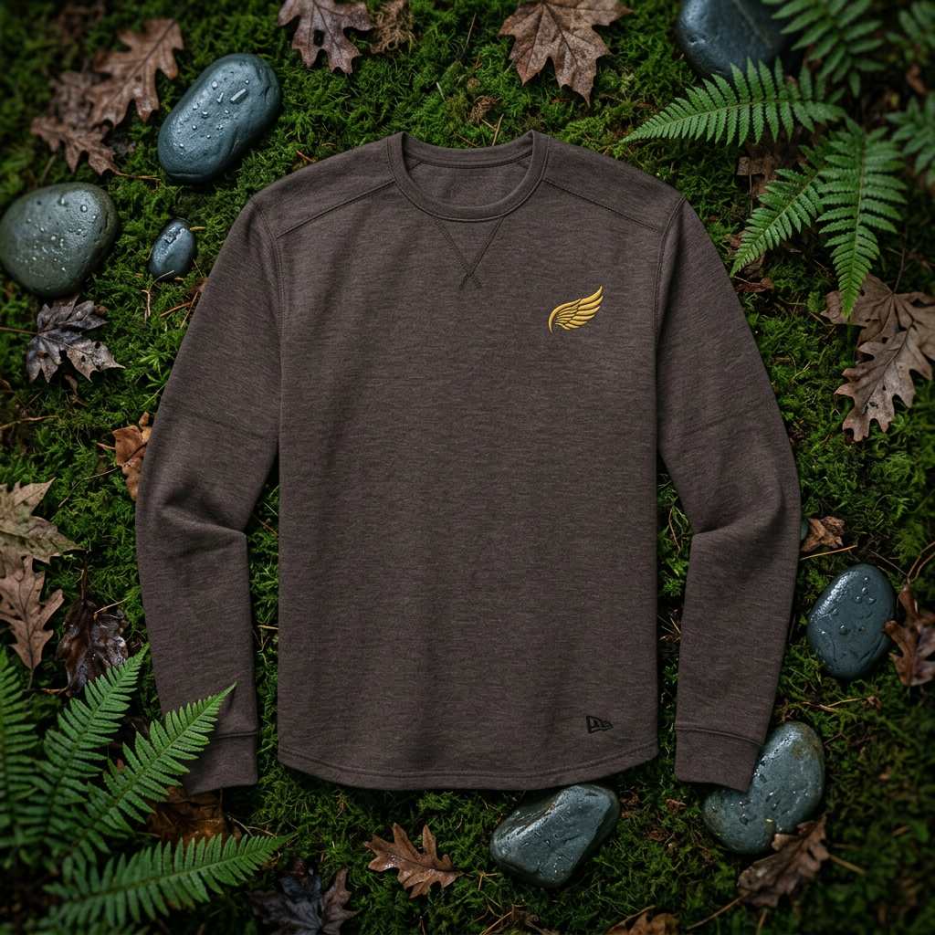 The Wing Thermal Long Sleeve Tee — flat lay product shot | Shutter & Wing
